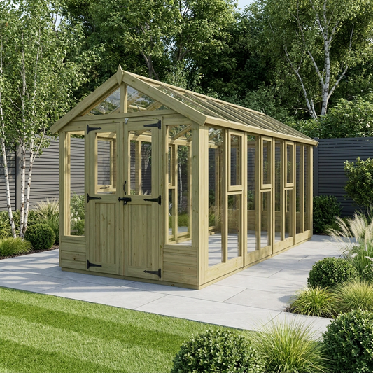 6x16 Glass Greenhouse - view 2