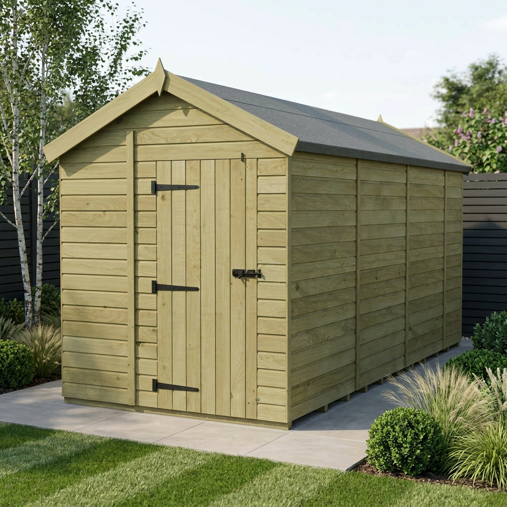 7 x 13 Apex Shed (Single Door, No Windows) - Apex Shed