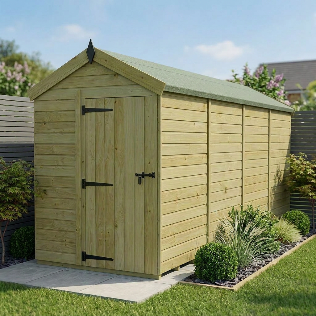 5 x 16 Apex Shed (Single Door, No Windows) - Apex Shed
