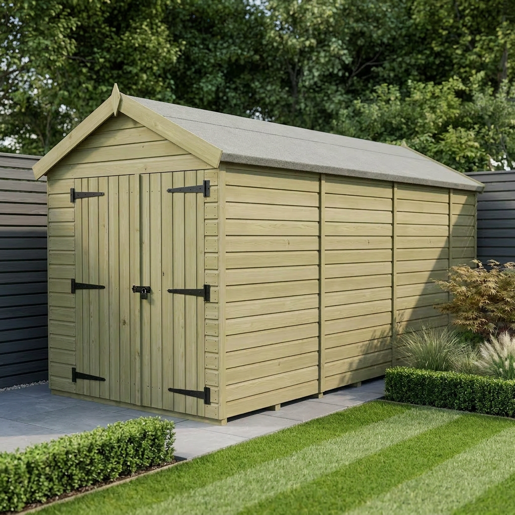 7 x 13 Apex Shed (Double Door, No Windows) - Apex Shed