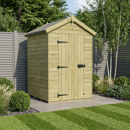 4 x 4 Apex Shed (Single Door, No Windows) - Apex Shed