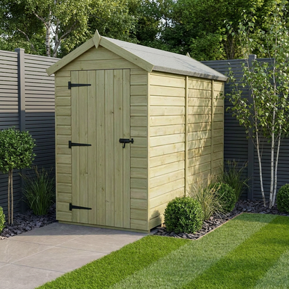 4 x 11 Apex Shed (Single Door, No Windows) - Apex Shed
