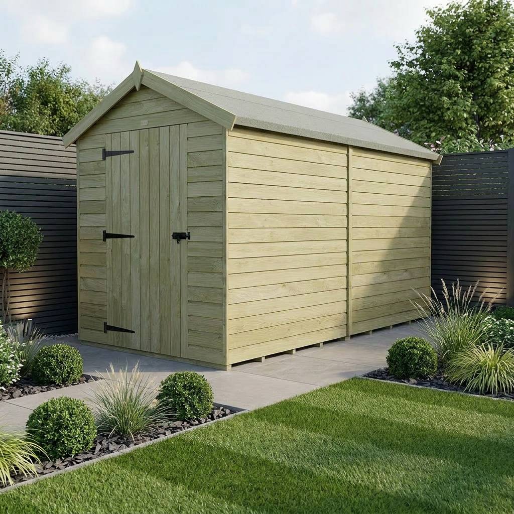 4 x 12 Apex Shed (Single Door, No Windows) - Apex Shed