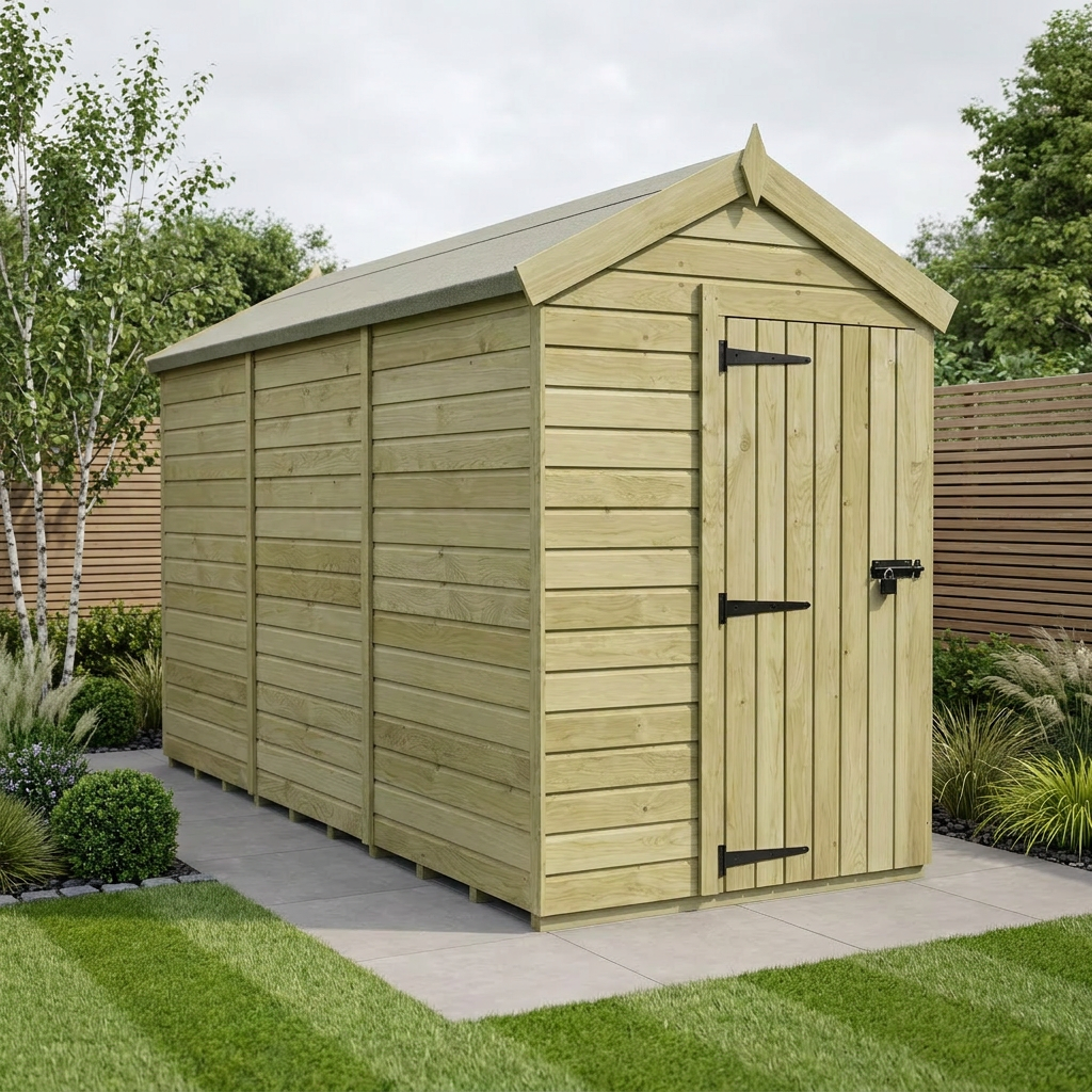 5 x 12 Apex Shed (Single Door, No Windows) - Apex Shed