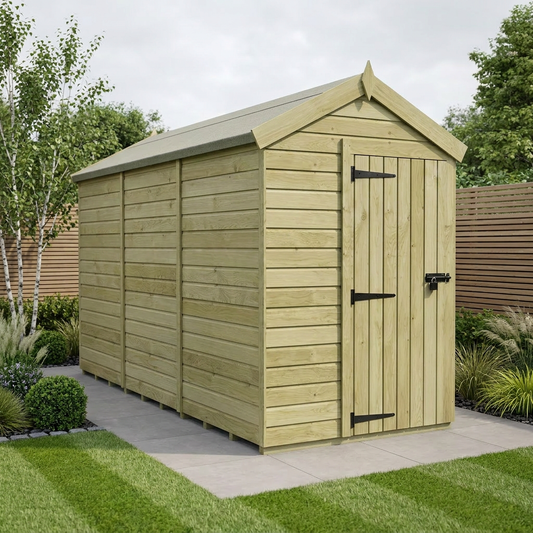 5 x 12 Apex Shed (Single Door, No Windows) - Apex Shed