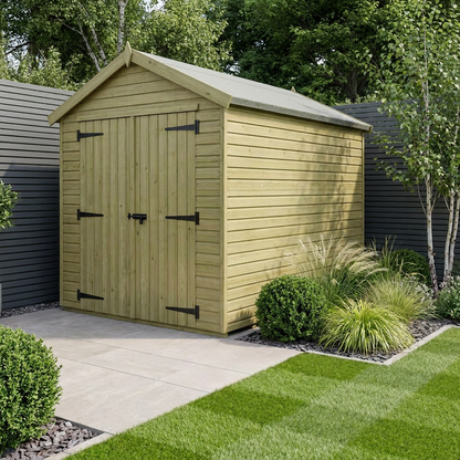 7 x 10 Apex Shed (Double Door, No Windows) - Apex Shed