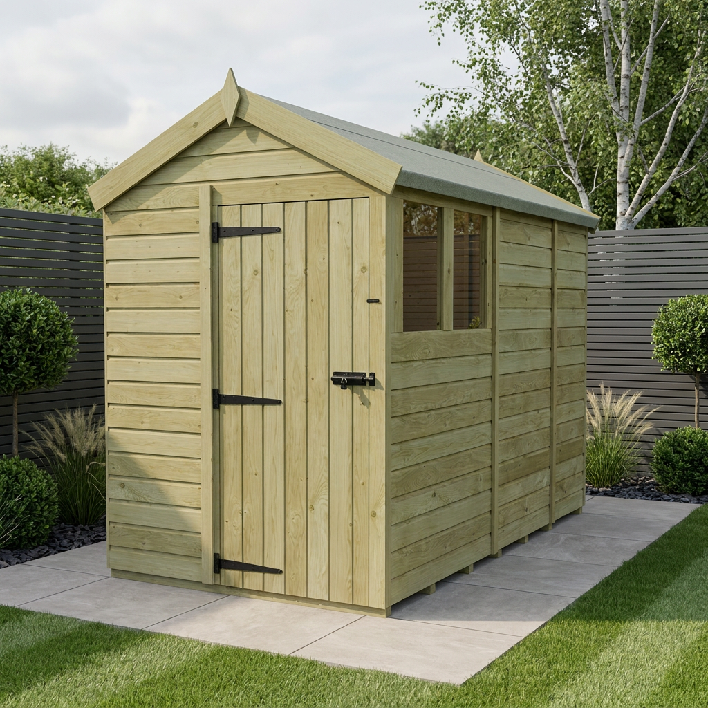 5 x 9 Apex Shed (Single Door, With Windows) - Apex Shed