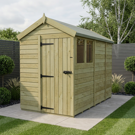 5 x 9 Apex Shed (Single Door, With Windows) - Apex Shed