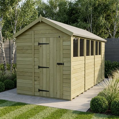 7 x 15 Apex Shed (Single Door, With Windows) - Apex Shed