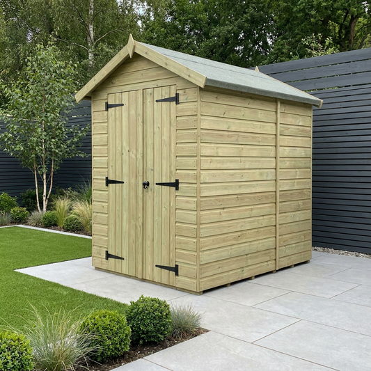 6 x 8 Apex Shed (Double Door, No Windows) - Apex Shed