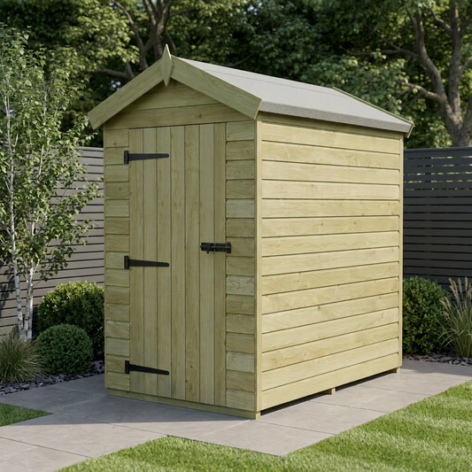4 x 7 Apex Shed (Single Door, No Windows) - Apex Shed