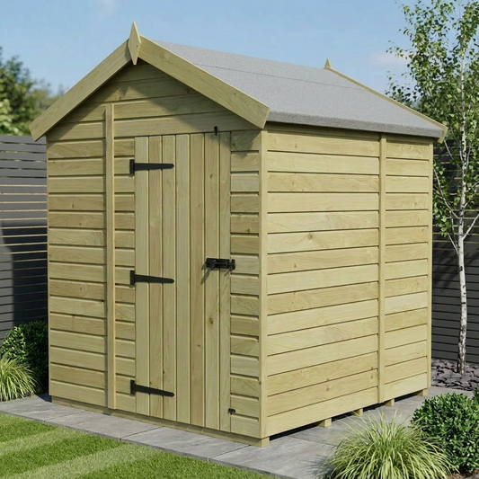 6 x 5 Apex Shed (Single Door, No Windows) - Apex Shed