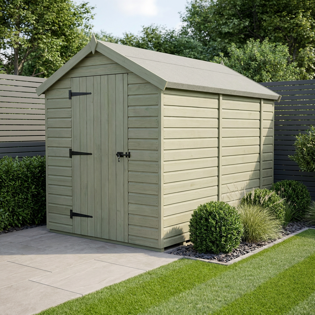 7 x 11 Apex Shed (Single Door, No Windows) - Apex Shed