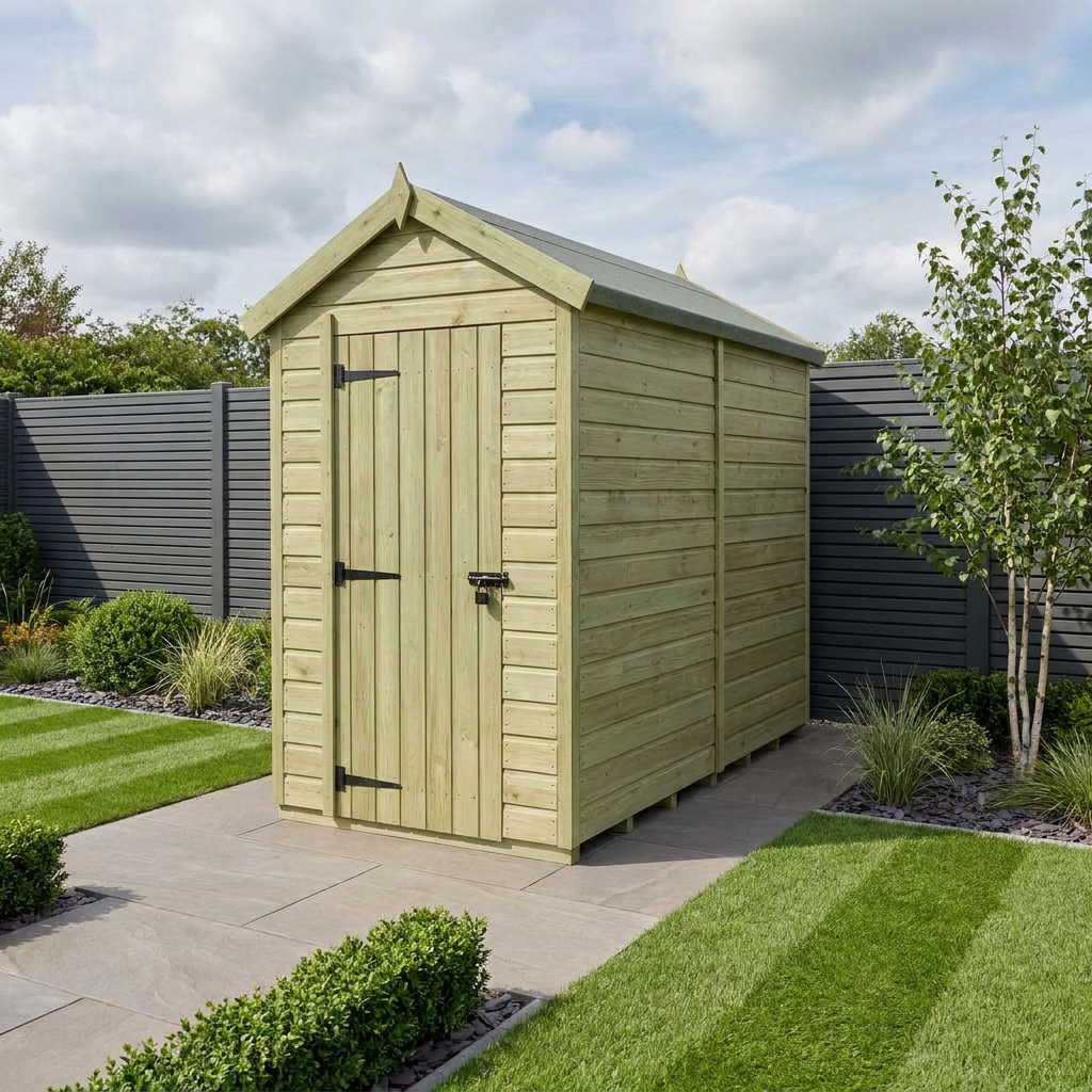 5 x 7 Apex Shed (Single Door, No Windows) - Apex Shed