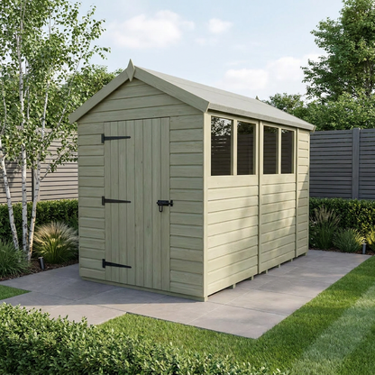 6 x 11 Apex Shed (Single Door, With Windows) - Apex Shed