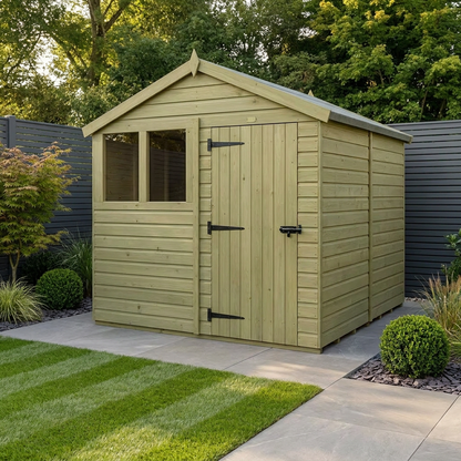 8 x 5 Apex Shed (Single Door, With Windows) - Apex Shed