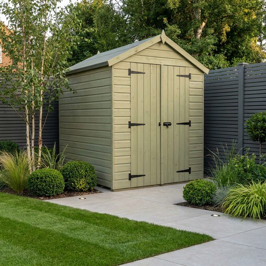 8 x 7 Apex Shed (Double Door, No Windows) - Apex Shed