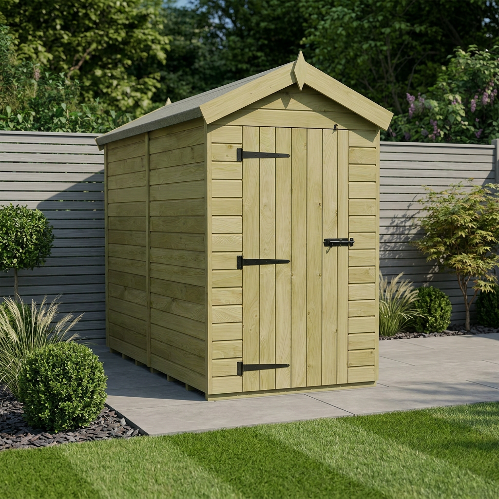 4 x 8 Apex Shed (Single Door, No Windows) - Apex Shed