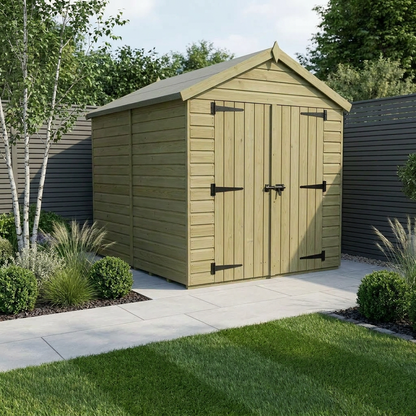 8 x 5 Apex Shed (Double Door, No Windows) - Apex Shed