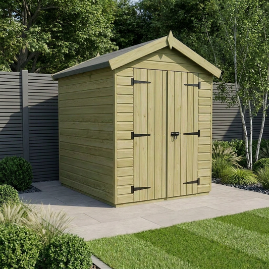 4 x 6 Apex Shed (Double Door, No Windows) - Apex Shed