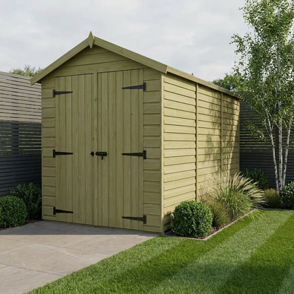 4 x 12 Apex Shed (Double Door, No Windows) - Apex Shed