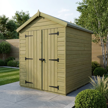 7 x 7 Apex Shed (Double Door, No Windows) - Apex Shed