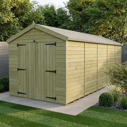 8 x 20 Apex Shed (Double Door, No Windows) - Apex Shed