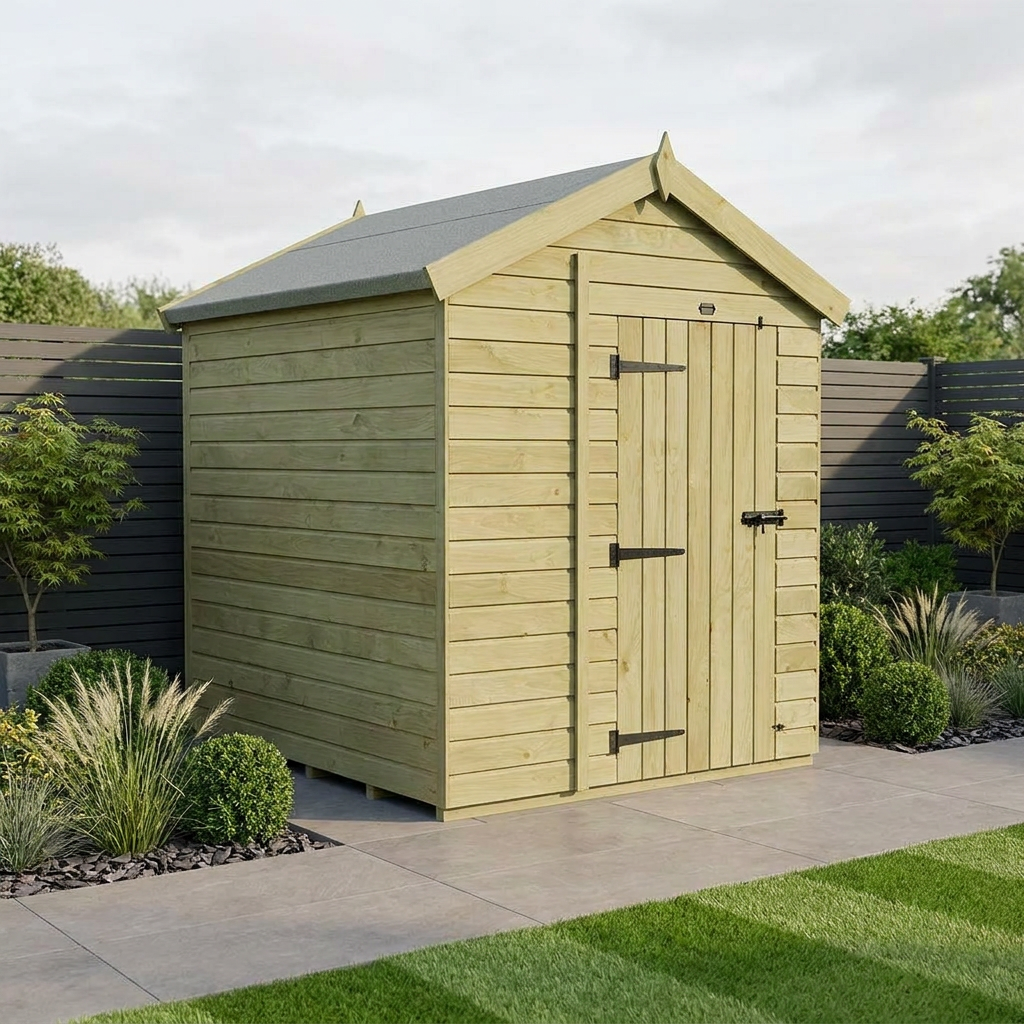 4 x 6 Apex Shed (Single Door, No Windows) - Apex Shed