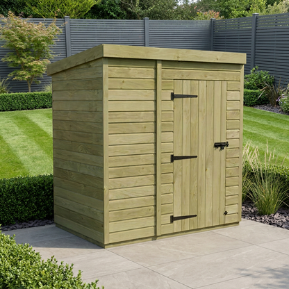 6 x 4 Pent Shed (Single Door, No Windows) - Pent Shed