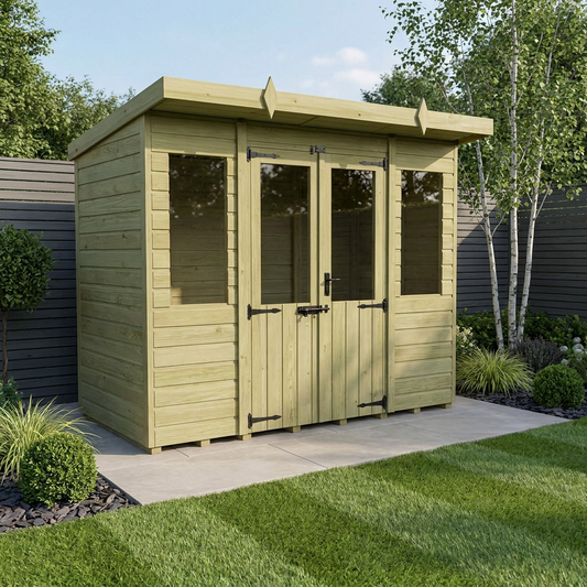 8 x 4 Pent Summer House - view 2