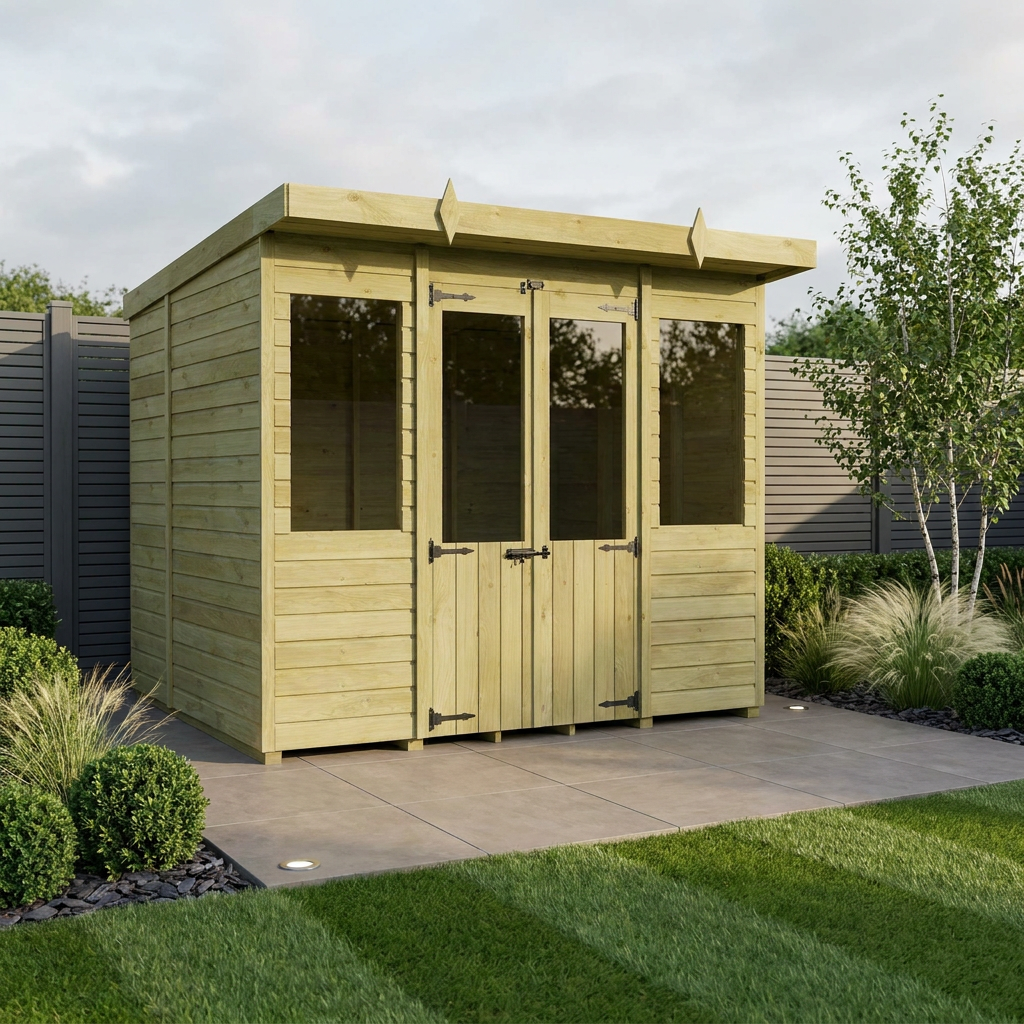 8 x 5 Pent Summer House - view 2