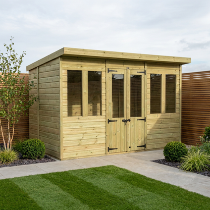 12 x 6 Pent Summer House - view 2