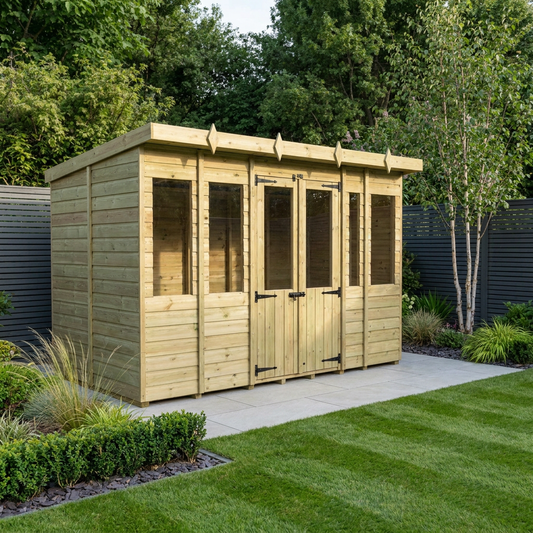 14 x 6 Pent Summer House - view 2