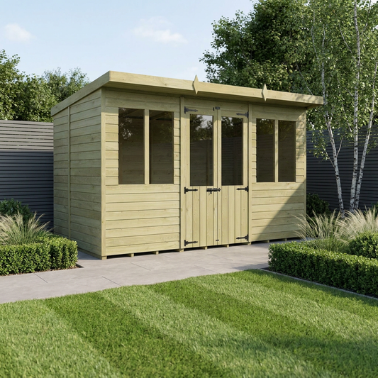 12 x 7 Pent Summer House - view 2