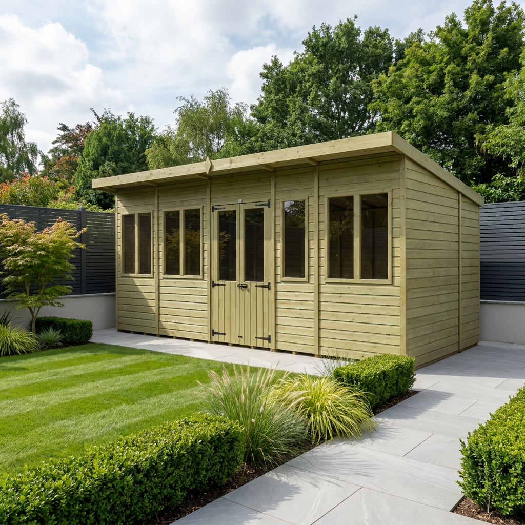20 x 7 Pent Summer House - view 2