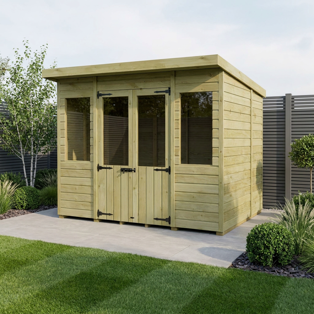 8 x 7 Pent Summer House - view 3
