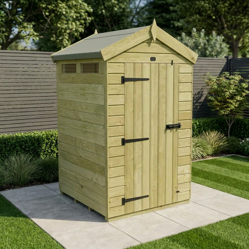 4 x 4  Apex Security Shed - view 2
