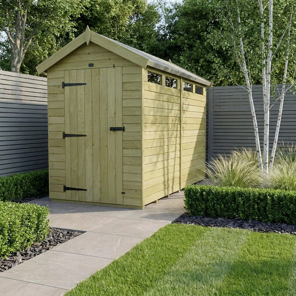 4 x 14  Apex Security Shed - view 2