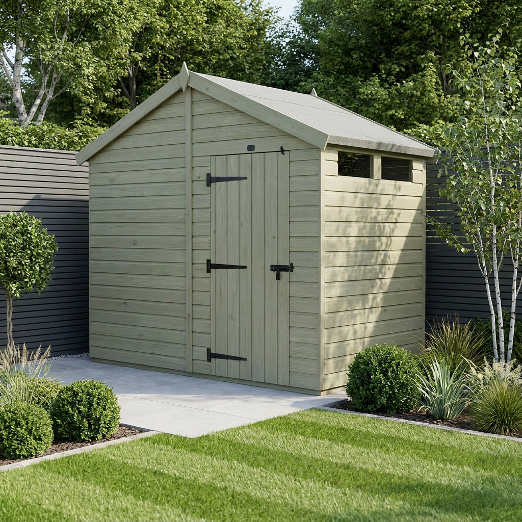 4 x 8  Apex Security Shed - view 2