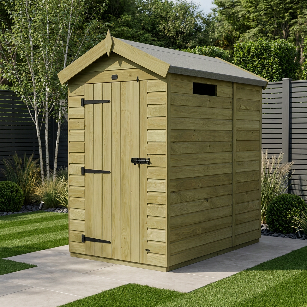 5 x 4 Apex Security Shed - view 2
