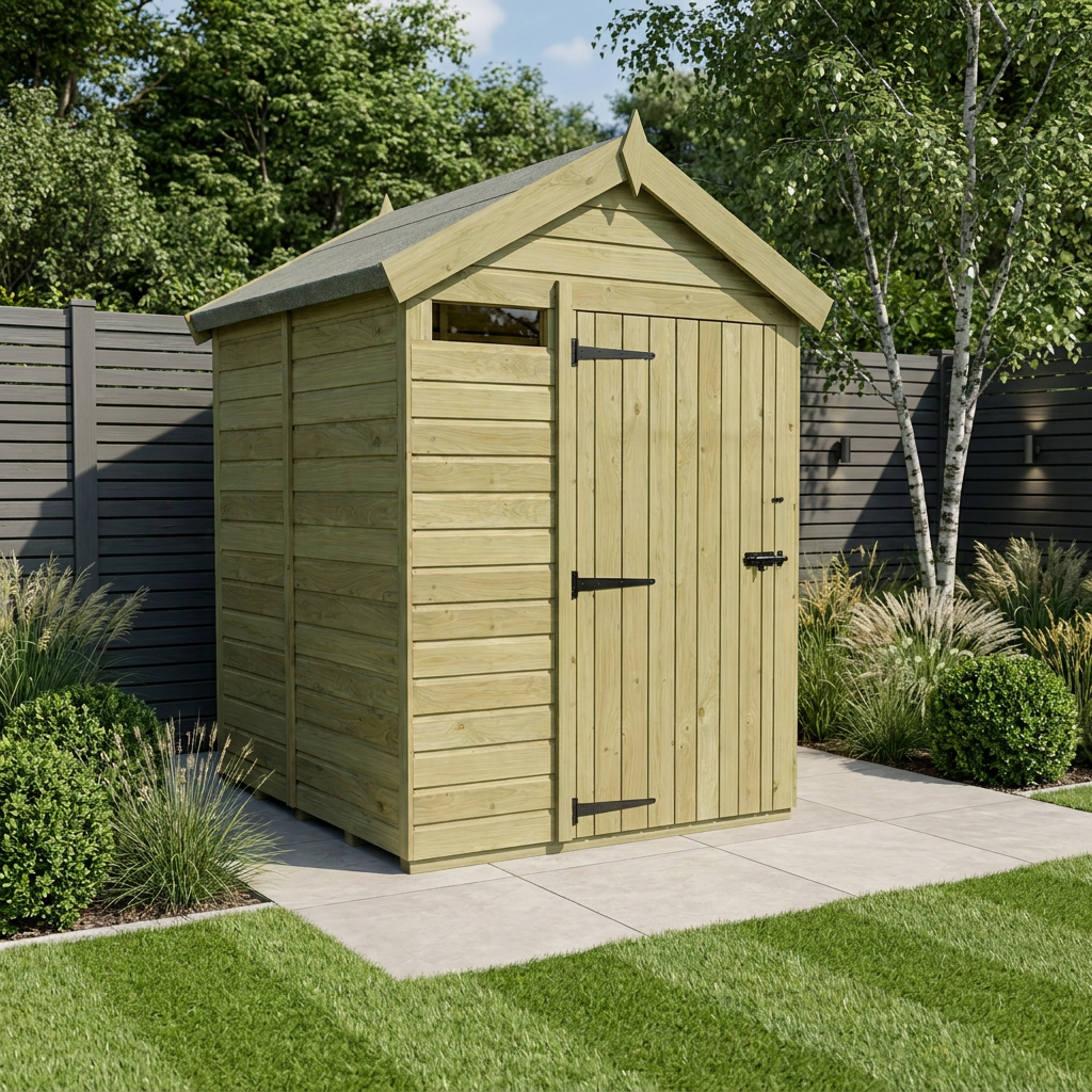 5 x 5 Apex Security Shed - view 2