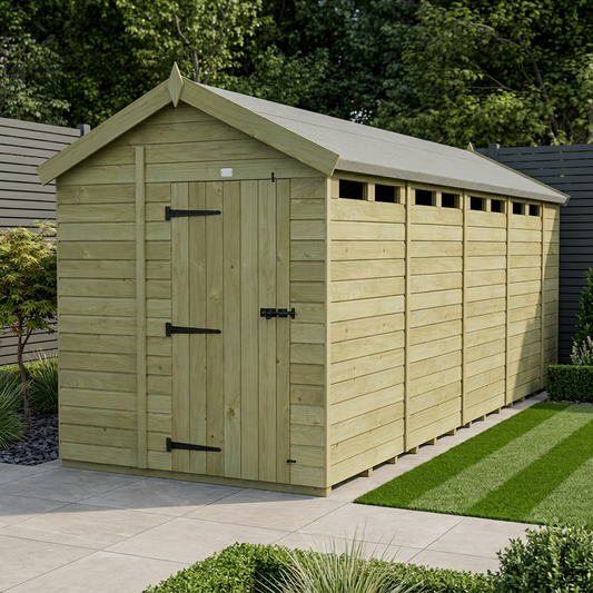 6 x 18 Apex Security Shed - view 2