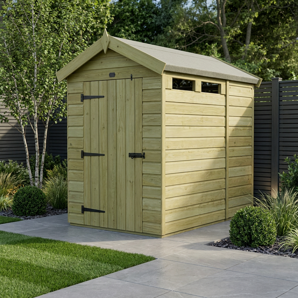 7 x 4 Apex Security Shed - view 2