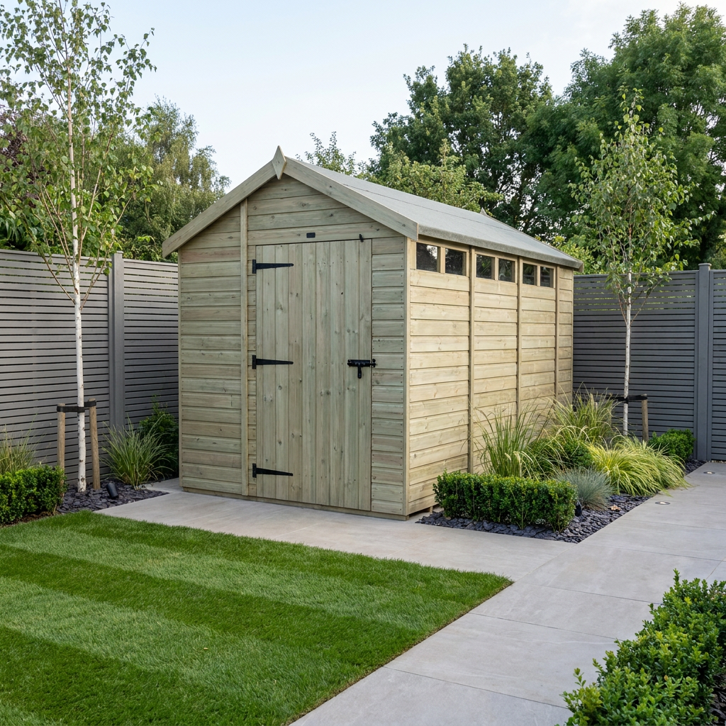 7 x 14 Apex Security Shed - view 2