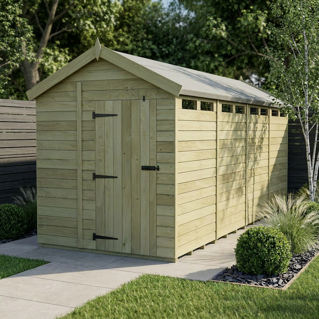 7 x 16 Apex Security Shed - view 2