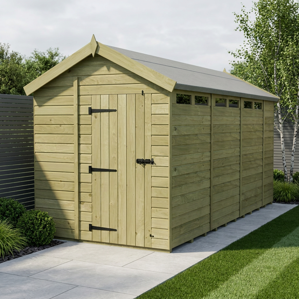 7 x 15 Apex Security Shed - view 2