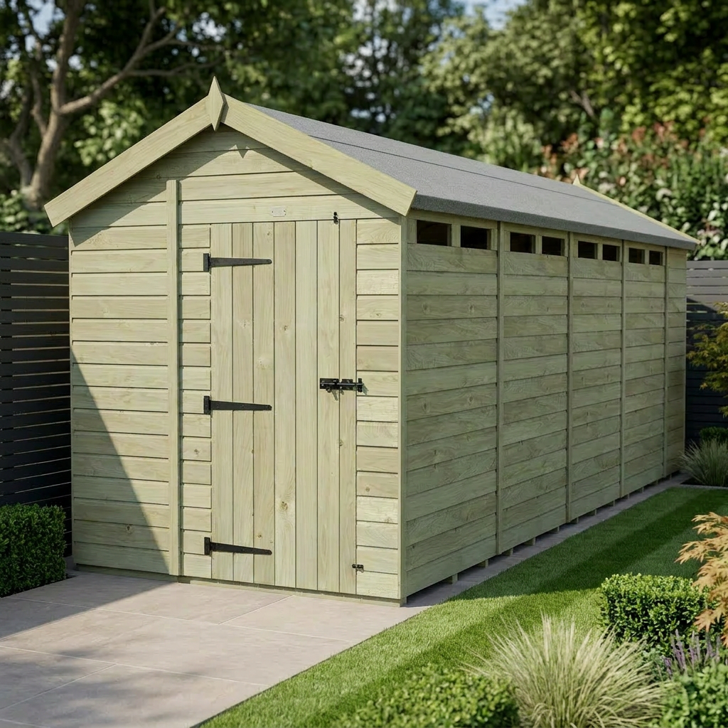 7 x 18 Apex Security Shed - view 2