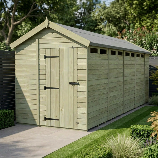7 x 18 Apex Security Shed - view 2