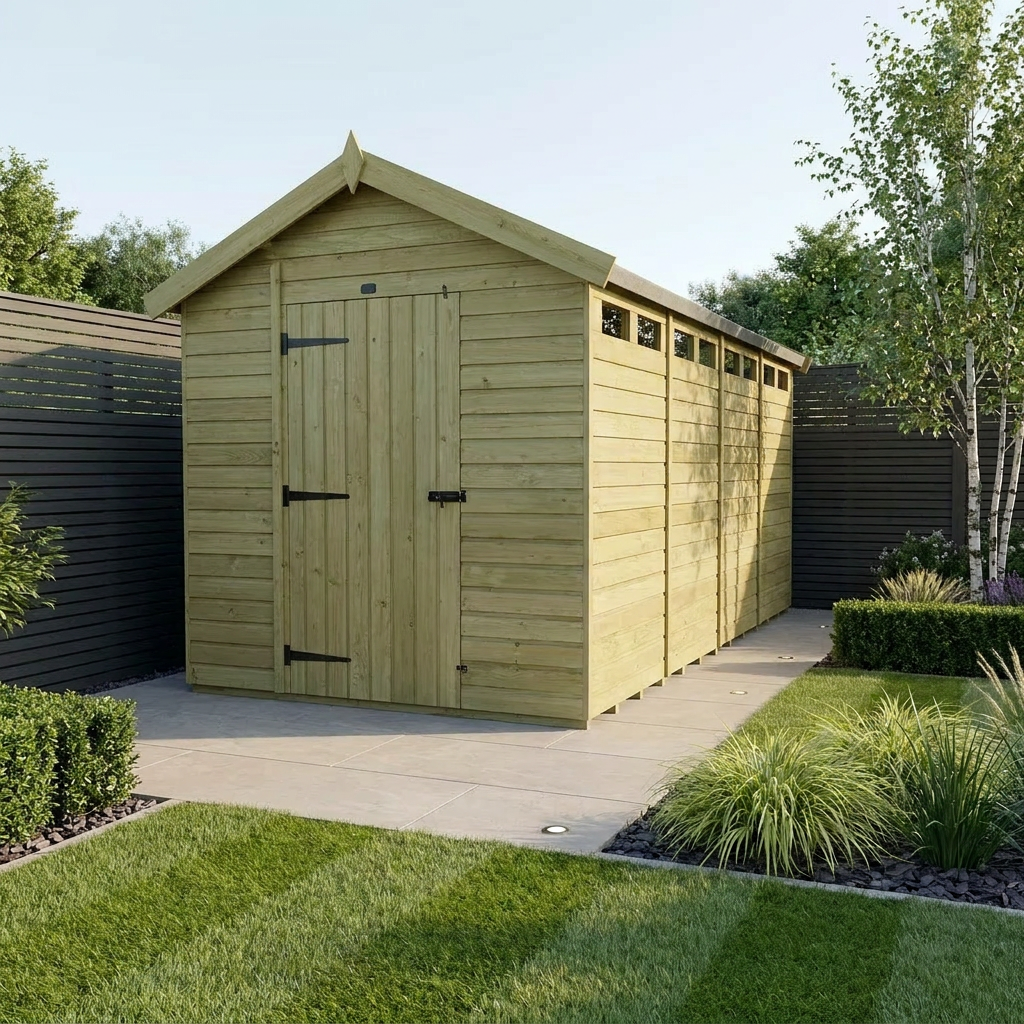 7 x 20 Apex Security Shed - view 2
