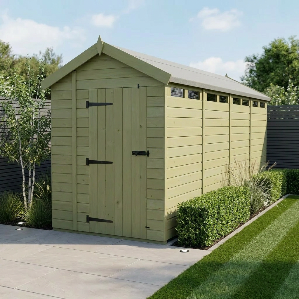 7 x 19 Apex Security Shed - view 2